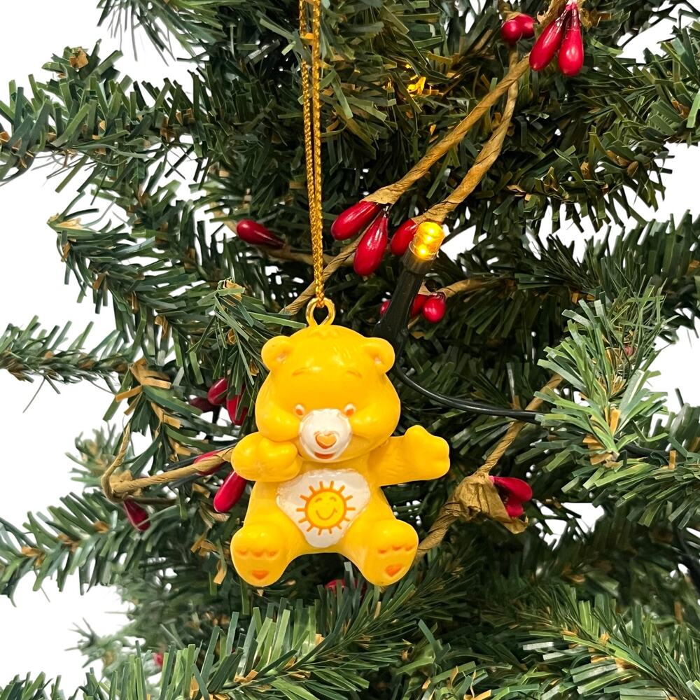 Vintage Care Bears 1.5" Funshine Bear Christmas Ornament